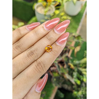 2.15 Ct. Yellowish Orange Sapphire from Ceylon (Sri Lanka) Life Style