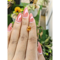 2.15 Ct. Yellowish Orange Sapphire from Ceylon (Sri Lanka) Life Style