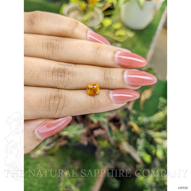 2.15 Ct. Yellowish Orange Sapphire from Ceylon (Sri Lanka)