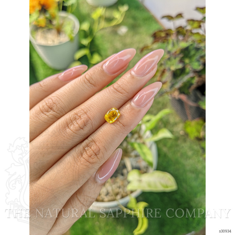 2.13 Ct. Yellow Sapphire from Ceylon (Sri Lanka)