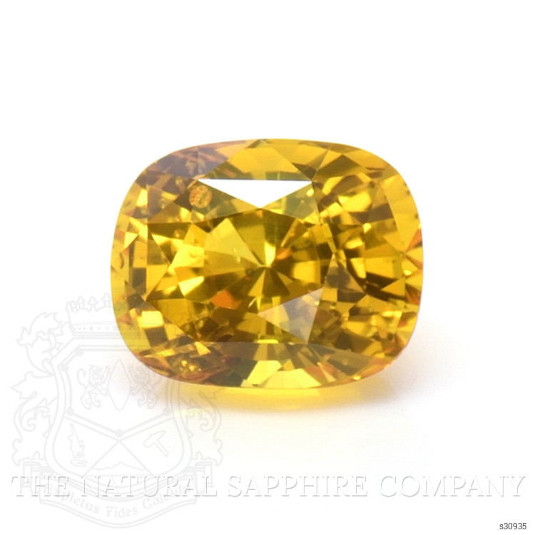 1.98 Ct. Orangish Yellow Sapphire from Ceylon (Sri Lanka)