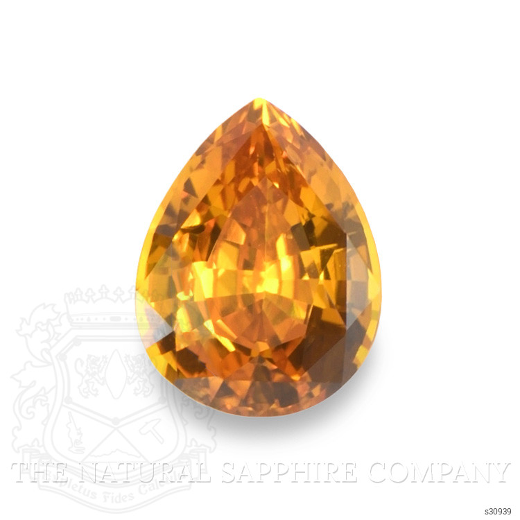 2.01 Ct. Yellowish Orange Sapphire from Ceylon (Sri Lanka)