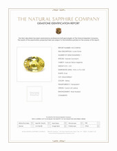 2.55 Ct. Yellow Sapphire from Ceylon (Sri Lanka) Scan Report