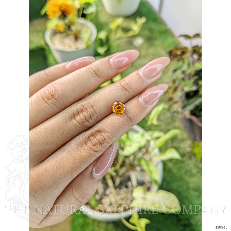 1.81 Ct. Yellowish Orange Sapphire from Ceylon (Sri Lanka)