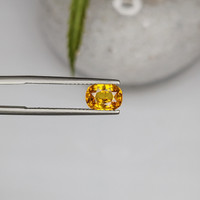2.05 Ct. Yellowish Orange Sapphire from Ceylon (Sri Lanka) Life Style