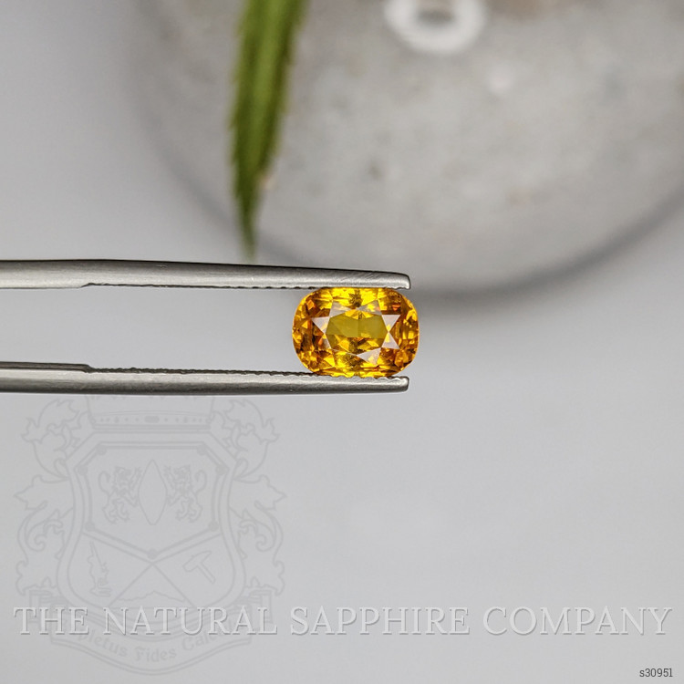 2.05 Ct. Yellowish Orange Sapphire from Ceylon (Sri Lanka)