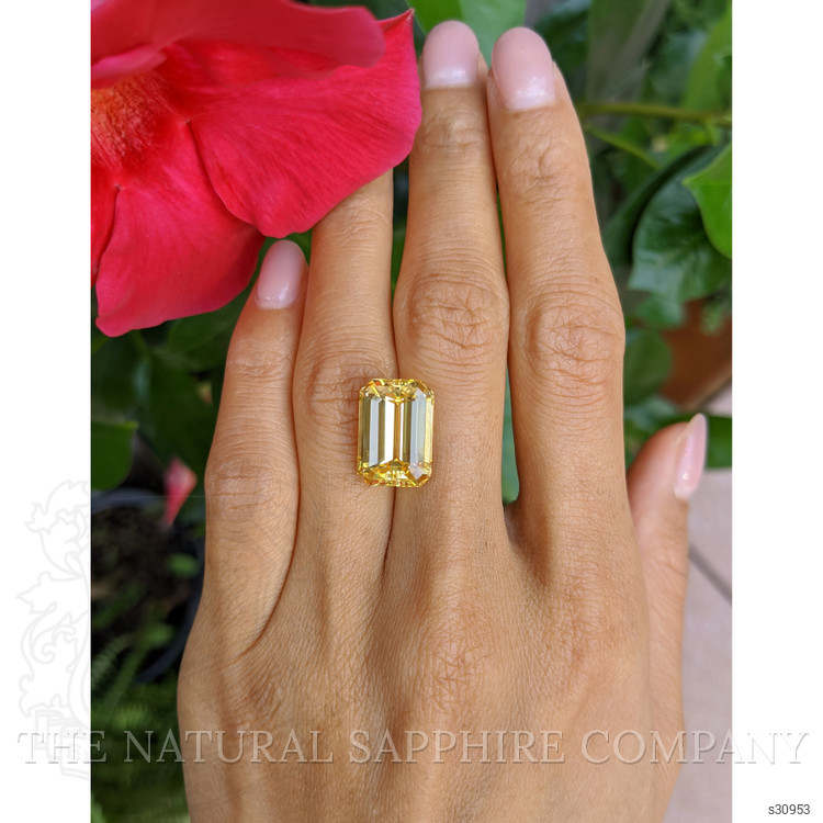 12.43 Ct. Yellow Sapphire from Ceylon (Sri Lanka)