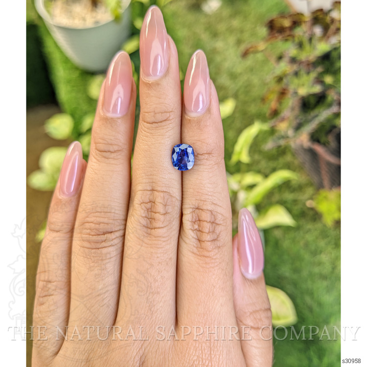 1.85 Ct. Blue Sapphire from Ceylon (Sri Lanka)