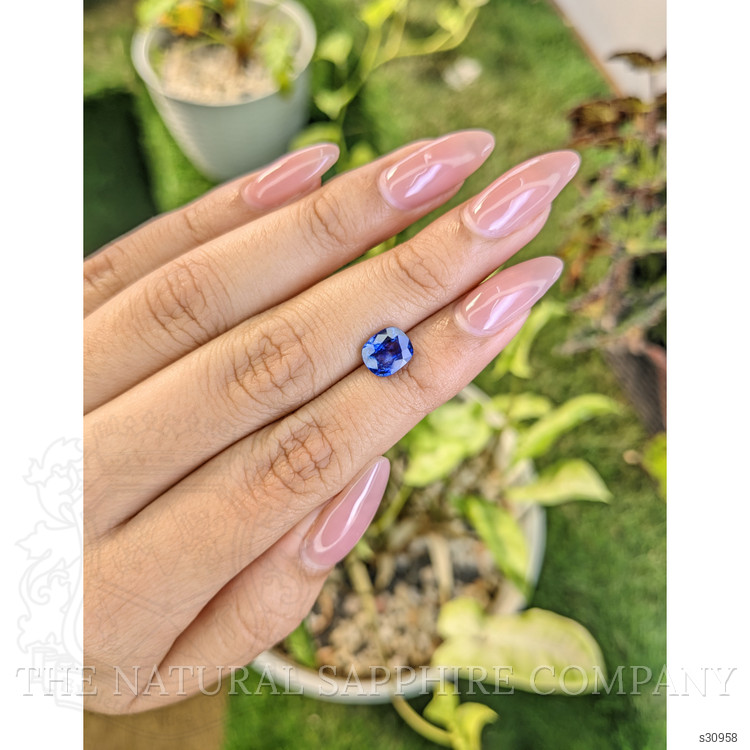 1.85 Ct. Blue Sapphire from Ceylon (Sri Lanka)