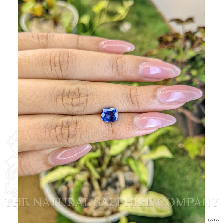 1.85 Ct. Blue Sapphire from Ceylon (Sri Lanka)