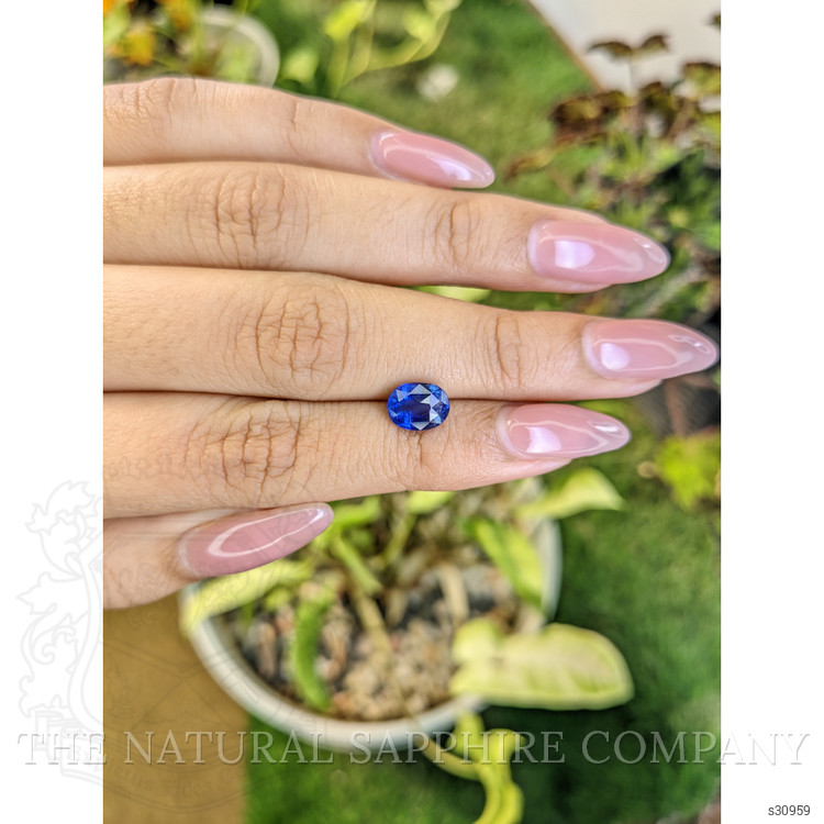 2.14 Ct. Blue Sapphire from Ceylon (Sri Lanka)