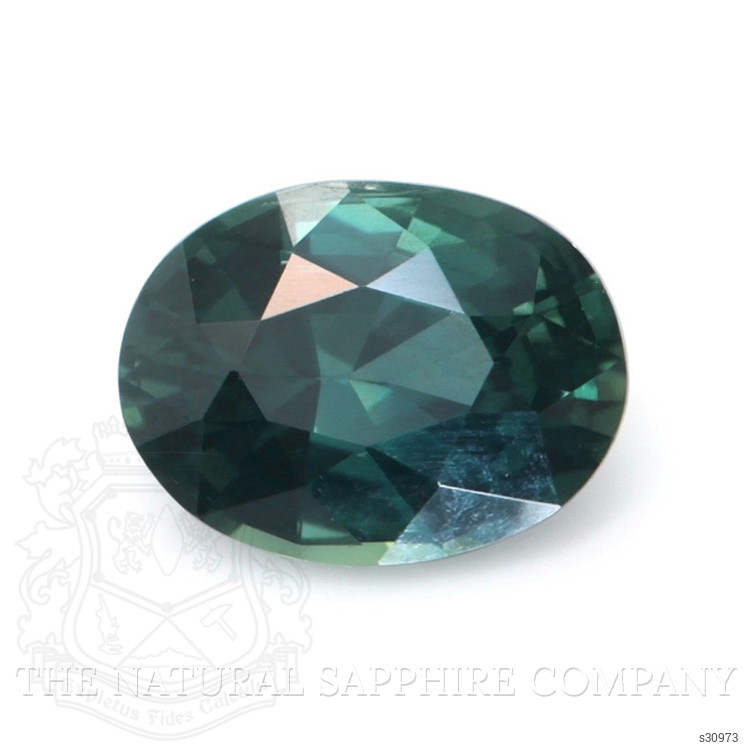 1.12 Ct. Bluish Green Sapphire from Ceylon (Sri Lanka)