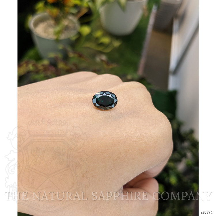 4.83 Ct. Green Sapphire from Ceylon (Sri Lanka)