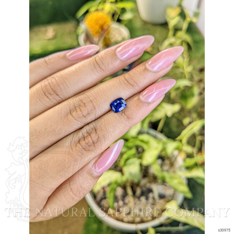 1.58 Ct. Blue Sapphire from Ceylon (Sri Lanka)