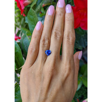 2.04 Ct. Blue Sapphire from Ceylon (Sri Lanka) Life Style