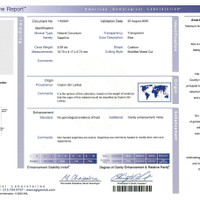 5.09 Ct. Blue Sapphire from Ceylon (Sri Lanka) Scan Report