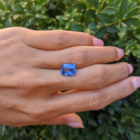 5.09 Ct. Blue Sapphire from Ceylon (Sri Lanka) Life Style