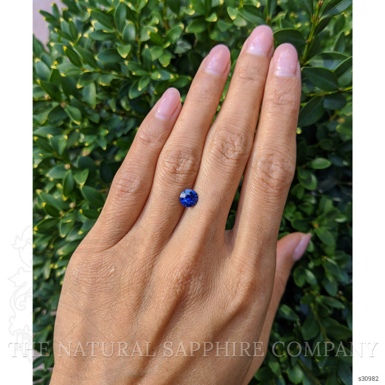 1.29 Ct. Blue Sapphire from Ceylon (Sri Lanka)