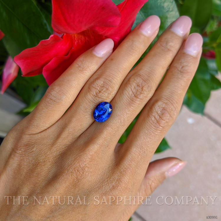 5.02 Ct. Blue Sapphire from Ceylon (Sri Lanka)