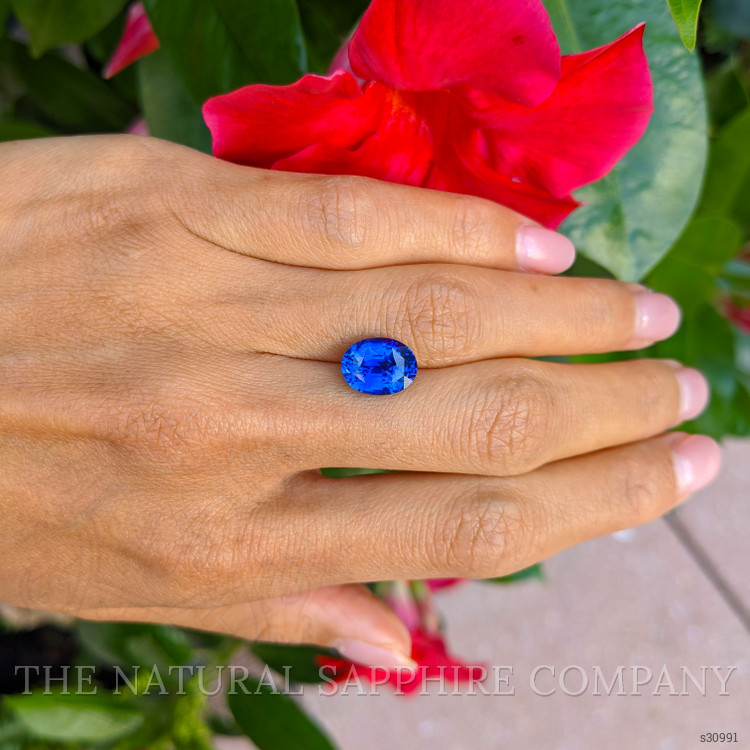 5.02 Ct. Blue Sapphire from Ceylon (Sri Lanka)