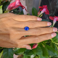 3.20 Ct. Blue Sapphire from Ceylon (Sri Lanka) Life Style