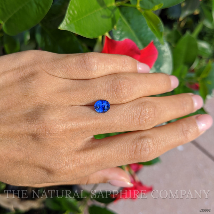 2.13 Ct. Blue Sapphire from Ceylon (Sri Lanka)