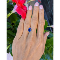 2.67 Ct. Blue Sapphire from Ceylon (Sri Lanka) Life Style