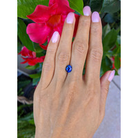 2.06 Ct. Blue Sapphire from Ceylon (Sri Lanka) Life Style