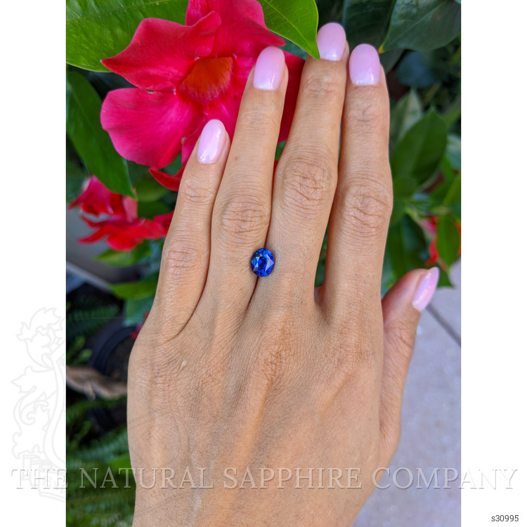 2.06 Ct. Blue Sapphire from Ceylon (Sri Lanka)