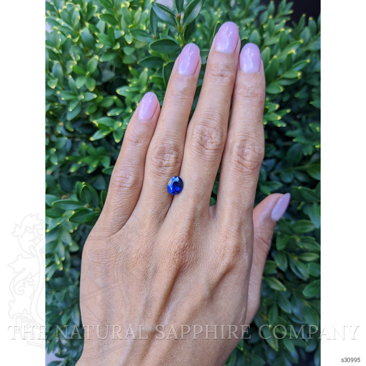 2.06 Ct. Blue Sapphire from Ceylon (Sri Lanka)