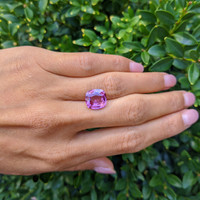 6.08 Ct. Pink Sapphire from Madagascar Life Style