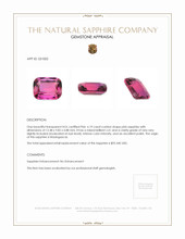6.19 Ct. Pink Sapphire from Madagascar Appraisal