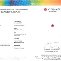 3.08 Ct. Pink Sapphire from Madagascar Scan Report