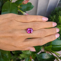 6.03 Ct. Purplish Pink Sapphire from Madagascar Life Style
