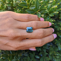 7.10 Ct. Green Sapphire from Madagascar Life Style