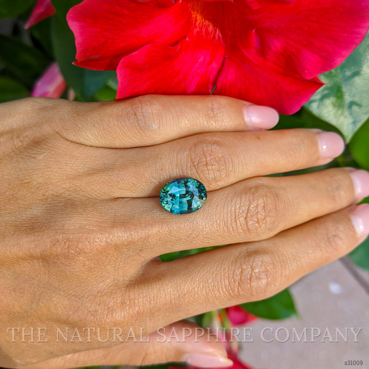 6.96 Ct. Green Sapphire from Madagascar