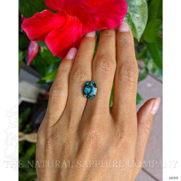 6.96 Ct. Green Sapphire from Madagascar