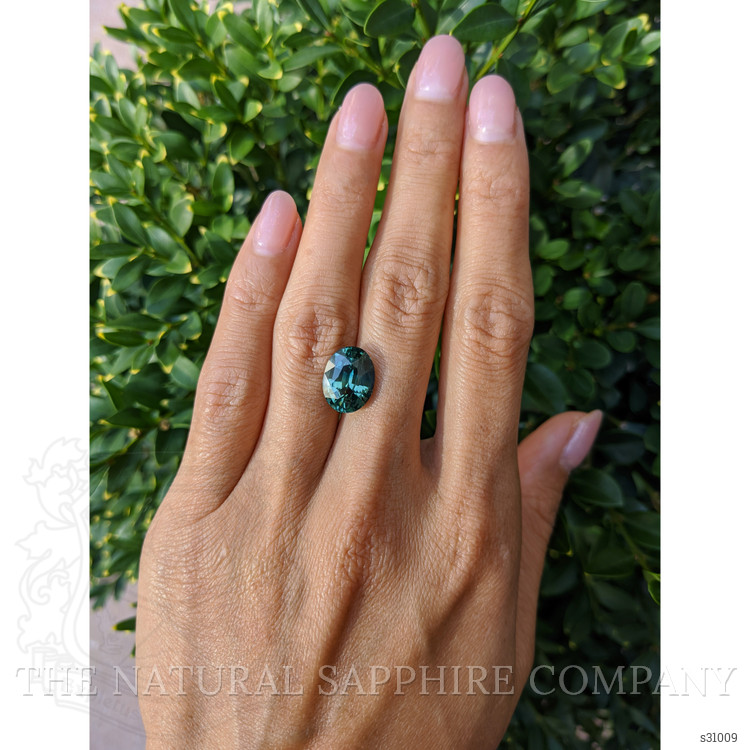 6.96 Ct. Green Sapphire from Madagascar