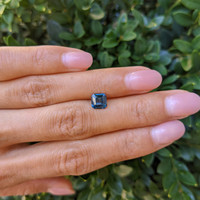 1.54 Ct. Greenish Blue Sapphire from Madagascar Life Style