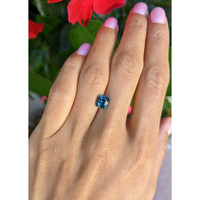 2.23 Ct. Green Sapphire from Madagascar Life Style