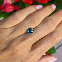 2.23 Ct. Green Sapphire from Madagascar Life Style