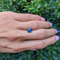 2.57 Ct. Green Sapphire from Madagascar Life Style