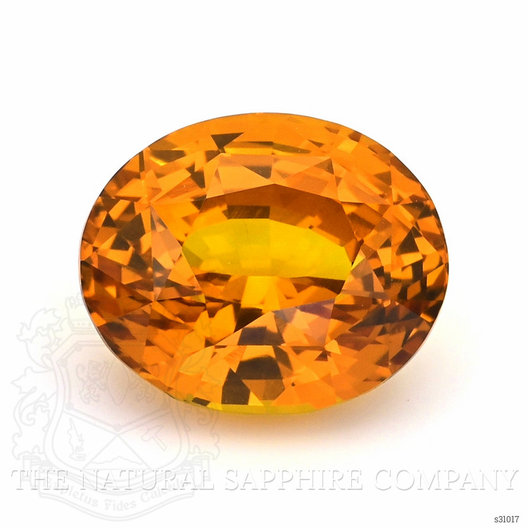 5.22 Ct. Orange Sapphire from Ceylon (Sri Lanka)
