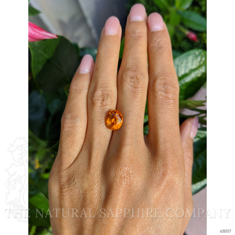 5.22 Ct. Orange Sapphire from Ceylon (Sri Lanka)