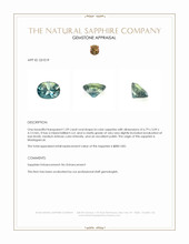 1.09 Ct. Bi Color Sapphire from Madagascar Appraisal