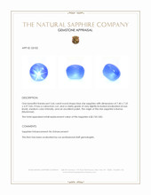 3.66 Ct. Blue Star Sapphire from Burma (Myanmar) Appraisal