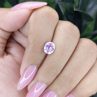 1.57 Ct. Purplish Pink Sapphire from Madagascar Life Style