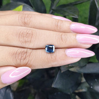 1.55 Ct. Greenish Blue Sapphire from Madagascar Life Style