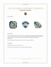 1.16 Ct. Bi Color Sapphire from Madagascar Appraisal