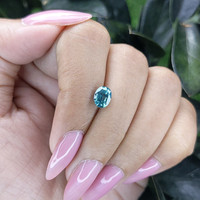 1.50 Ct. Greenish Blue Sapphire from Madagascar Life Style